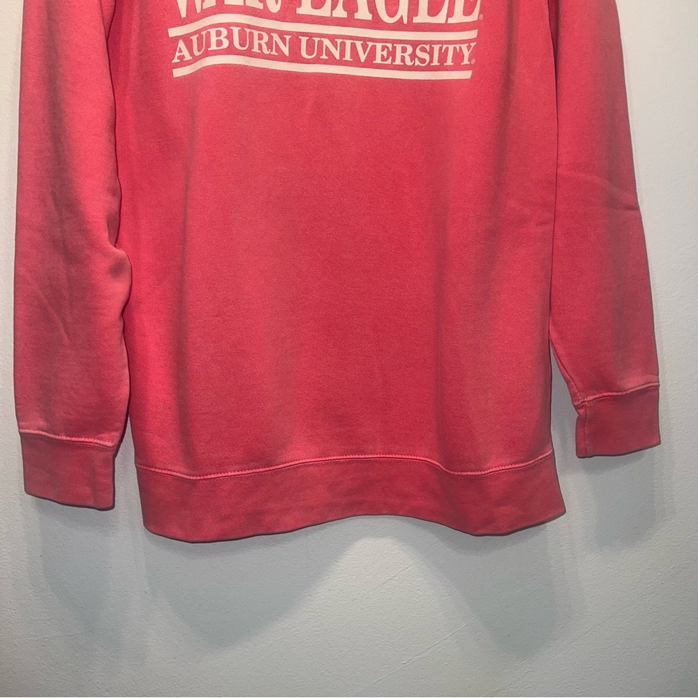 Comfort Colors War Eagle Auburn University Faded Melon Sweatshirt Size Medium - Picture 4 of 7